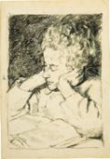Alberto Giacometti; Bruno Giacometti lisant (recto) - Nils in viaggio (verso)