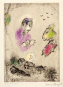 Marc Chagall; L'âne au-dessus du village