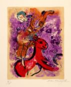Marc Chagall; L'écuyère au cheval rouge