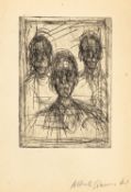 Alberto Giacometti; Triple portrait de Pierre Loeb I