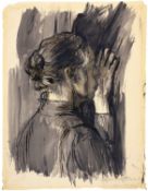 Käthe Kollwitz; Selbstbildnis am Fenster