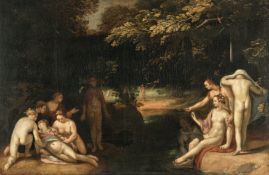 Cornelis van Haarlem (Umkreis) – Diana entdeckt die Schwangerschaft der Callisto