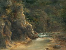 Alphée de Regny – Waldlandschaft mit Gewässer