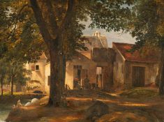 Adolphe Roehn (zugeschrieben) – Dorf am späten Nachmittag