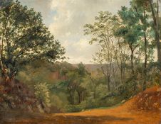 Französisch – Weg zwischen Bäumen