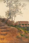 Niels Emil Holm – Olivenbaum vor Villa in Ariccia