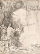 Rembrandt Harmensz. van Rijn – The Raising of Lazarus: Small Plate