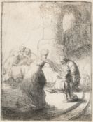 Rembrandt Harmensz. van Rijn – Christ Disputing with the Doctors: Small Plate