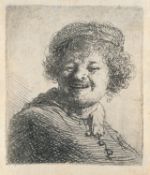 Rembrandt Harmensz. van Rijn – Self-Portrait in a Cap: Laughing