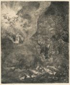 Rembrandt Harmensz. van Rijn – The Angel Appearing to the Shepherds