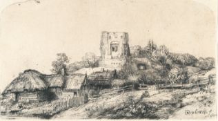 Rembrandt Harmensz. van Rijn – Landscape with a Square Tower