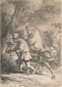 Rembrandt Harmensz. van Rijn – The Flight into Egypt: Small Plate