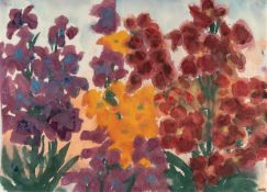 Emil Nolde – Gelbe, rote und violette Blumen