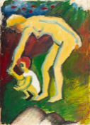 August Macke – Nackte Frau mit Kind