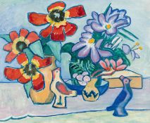 Gabriele Münter – Stillleben mit Tulpen und Krokus