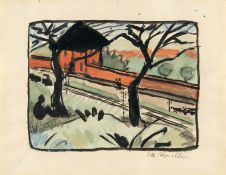 Otto Mueller – Dorfstraße (Bahnhof Schmiedeberg/Riesengebirge)