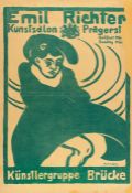 Ernst Ludwig Kirchner – Plakat der Ausstellung der Künstlergruppe Brücke im Kunstsalon Emil Richter,