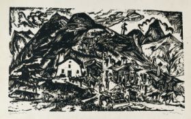 Ernst Ludwig Kirchner – Stafelalp, Gesamtansicht (Alpaufzug)