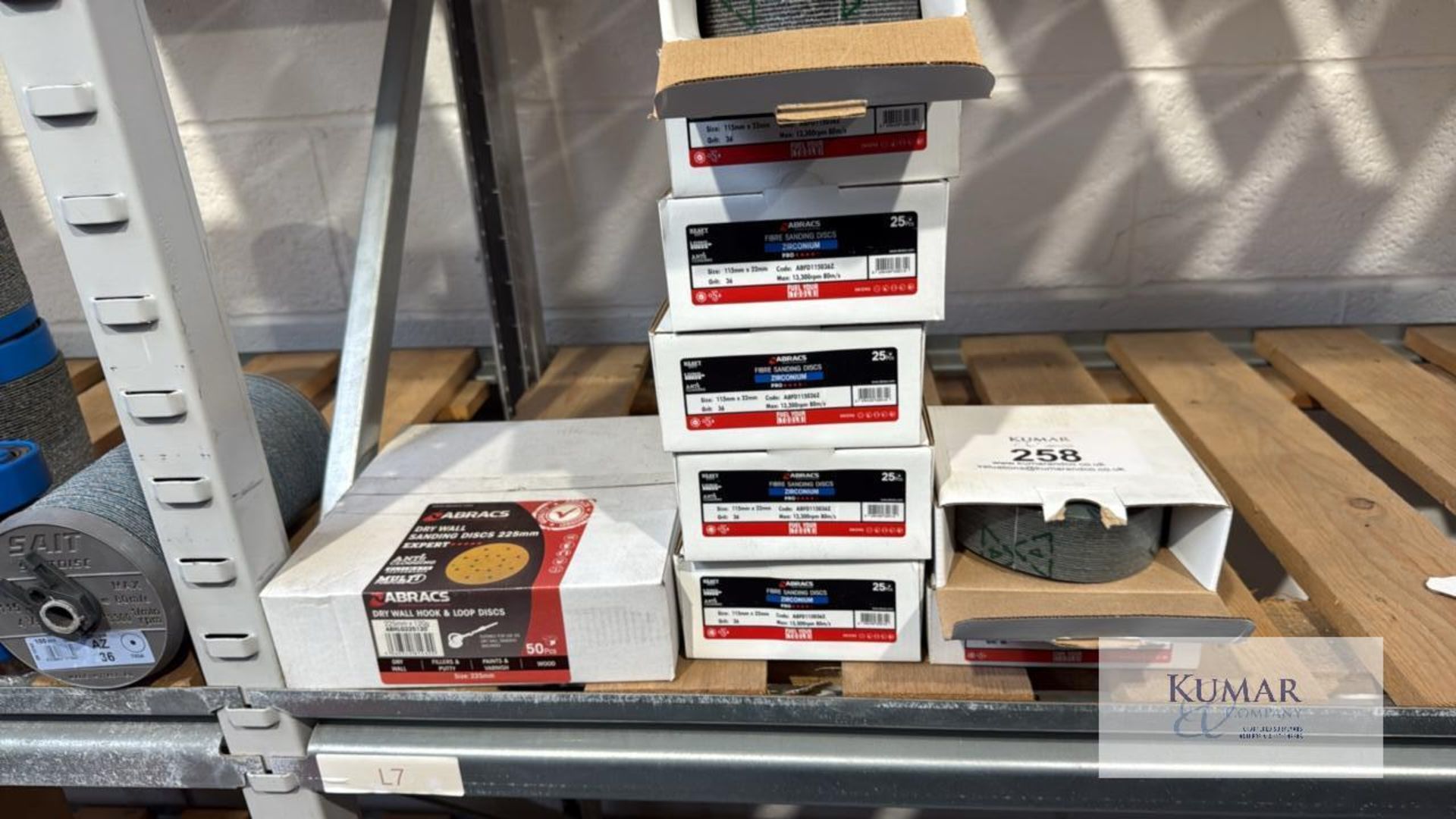 Various Abracs Zirconium Sanding Disks & Dry Wall Disks See Pictures For Size - Image 8 of 12