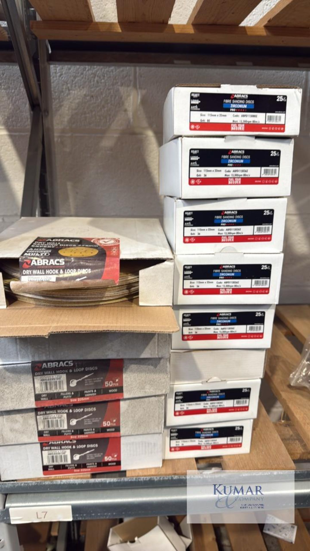 Various Abracs Zirconium Sanding Disks & Dry Wall Disks See Pictures For Size - Image 9 of 12