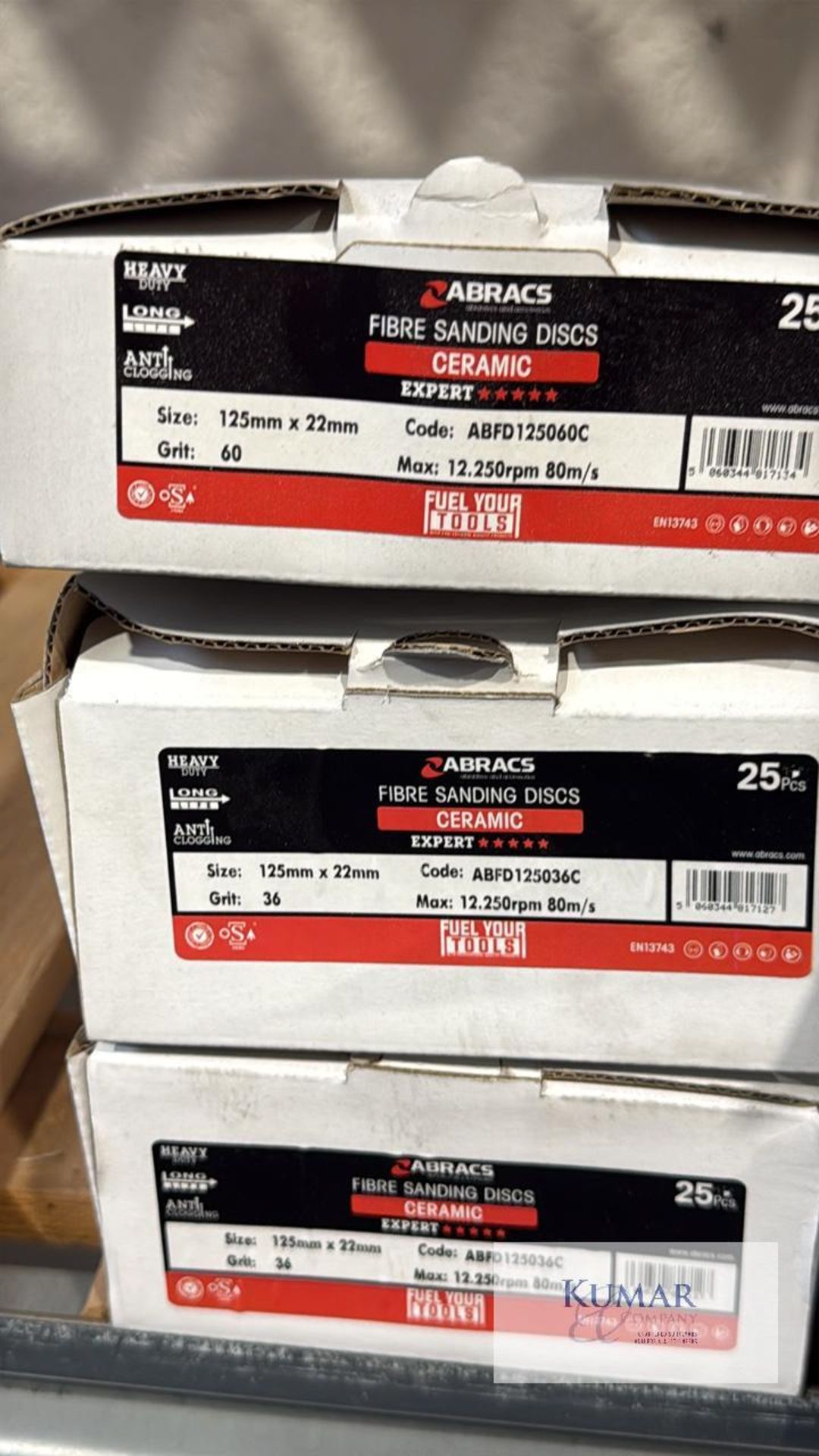 Large Quantity of Abracs Various Sanding Disks - See Pictures for Sizes and Specs - Image 8 of 9