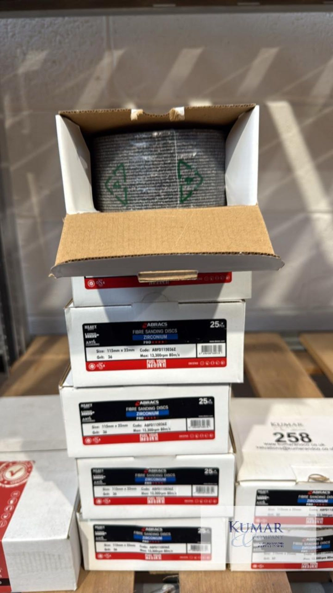 Various Abracs Zirconium Sanding Disks & Dry Wall Disks See Pictures For Size - Image 4 of 12