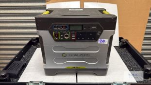 Goal Zero Yeti 1250 12V 1000Ah Portable Power Station, Serial No. Y1250-10Ei-126 with Charging Ca...