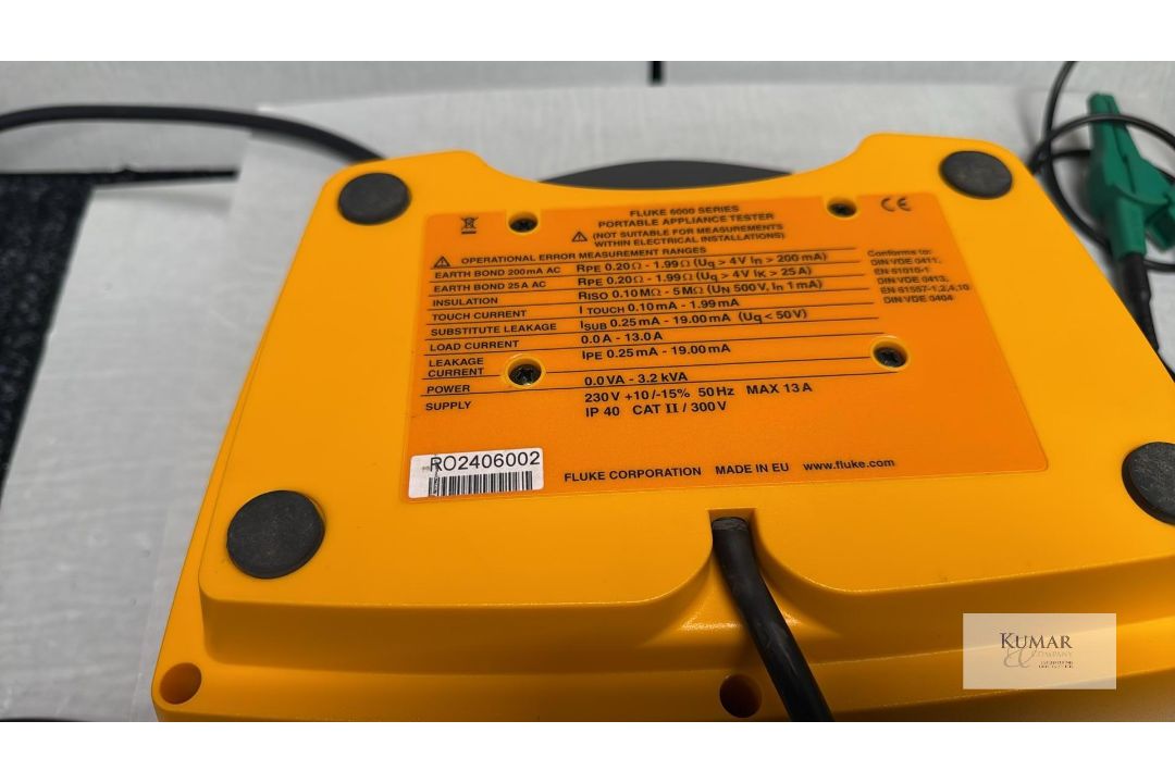 Fluke 6500 Appliance Tester/ PAT Tester with Fluke USB Multi Card Reader/Writer & Original Fluke ... - Image 10 of 15