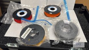 4: Reels Printing Filament Comprising; BASF PLA Yellow 1.75mm - 750g, Extrudr Silver 1.75mm, 1100...