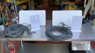 2: Starlink Internet Dishes with Routers & Cables - L - 17n