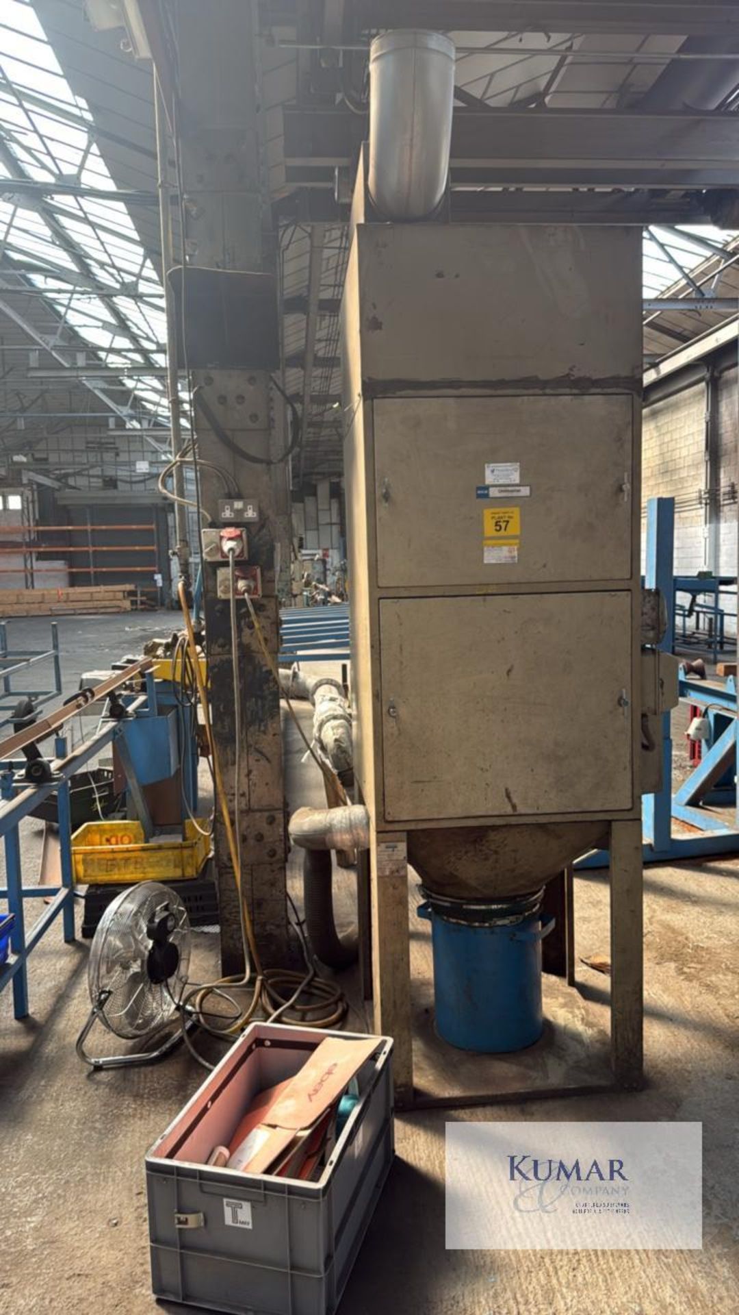 Chop off Saw including Dust Extraction Unit with Off Load Table Overall length 5 Metre's - Image 8 of 14