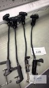 4: Logitech C920 Pro HD Webcams with Integrated Flexible Gooseneck Desk Clamps