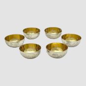 6 kleine Schalen mit Blumenmuster