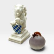 Zwei Porzellan-Figuren Nymphenburg/Bing und Gröndahl