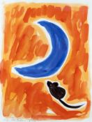 Paeffgen, C. O.:  Maus, den Mond bewundernd 