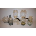 Bruno Mauder und Wilhelm Wagenfeld, frühe Entwürfe für Schott und Weißwasser, 7 Glasobjekte