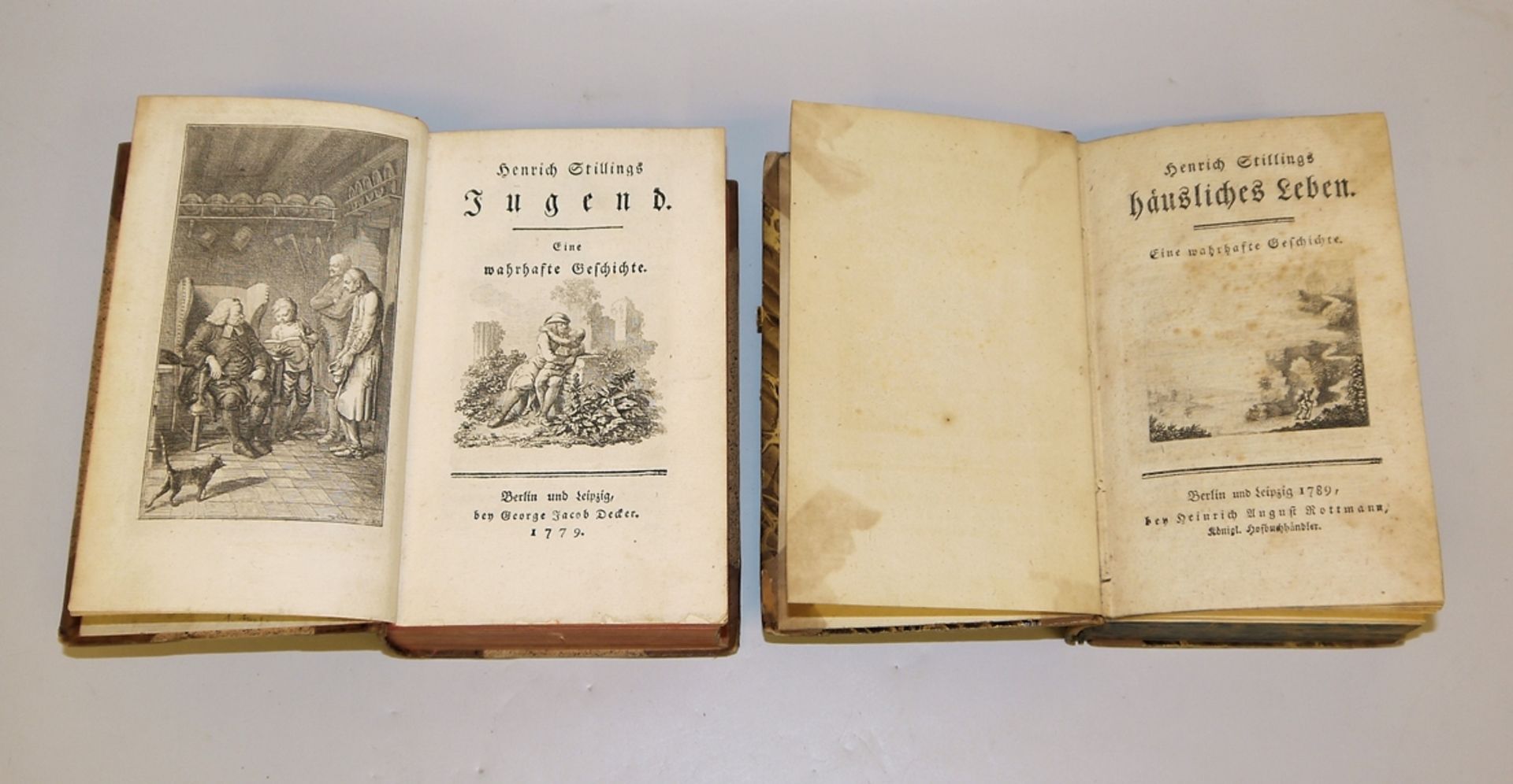 Heinrichs Stillings Jugend, Jünglings-Jahre, Wanderschaft, Lehr-Jahre und 2 x Häusliches Leben, in 