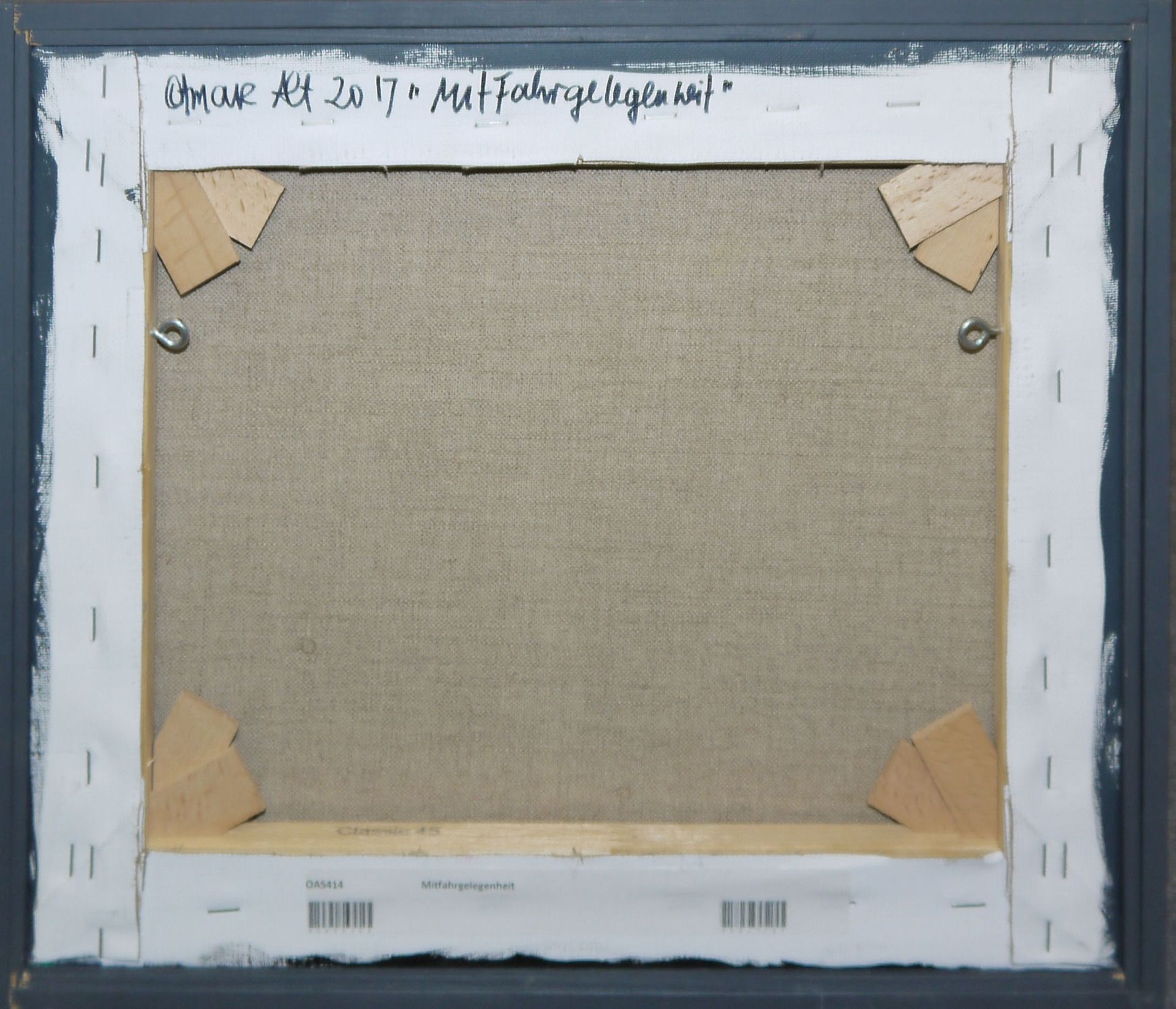 Otmar Alt, "Mitfahrgelegenheit", Acrylgemälde von 2017, gerahmt - Bild 3 aus 3