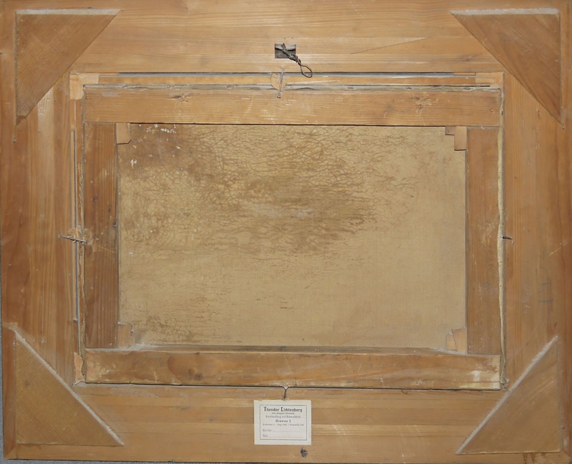 Eduard II Schleich, Flusslandschaft mit Bauernhäuser, impressionistisches Ölgemälde, München 1882,  - Bild 4 aus 4