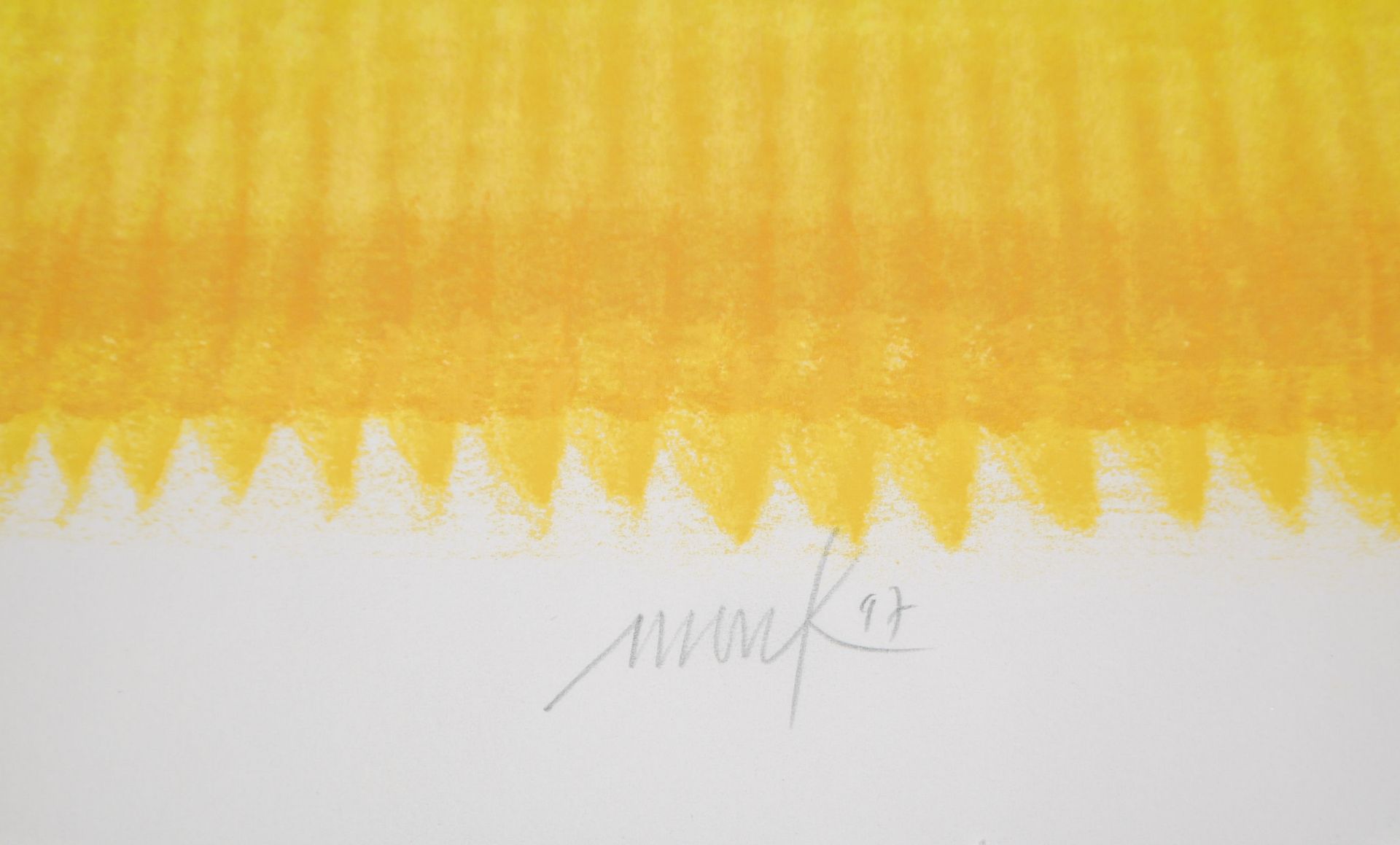 Heinz Mack, Chromatik - ohne Titel, sign. Farbsiebdruck von 1997, gerahmt - Bild 2 aus 2