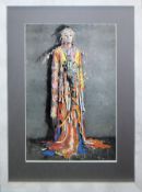 Jonas Burgert, "Haltstand" / "Schergen" / "Ich sticht", 3 signierte Farboffsetlithographien, galeri