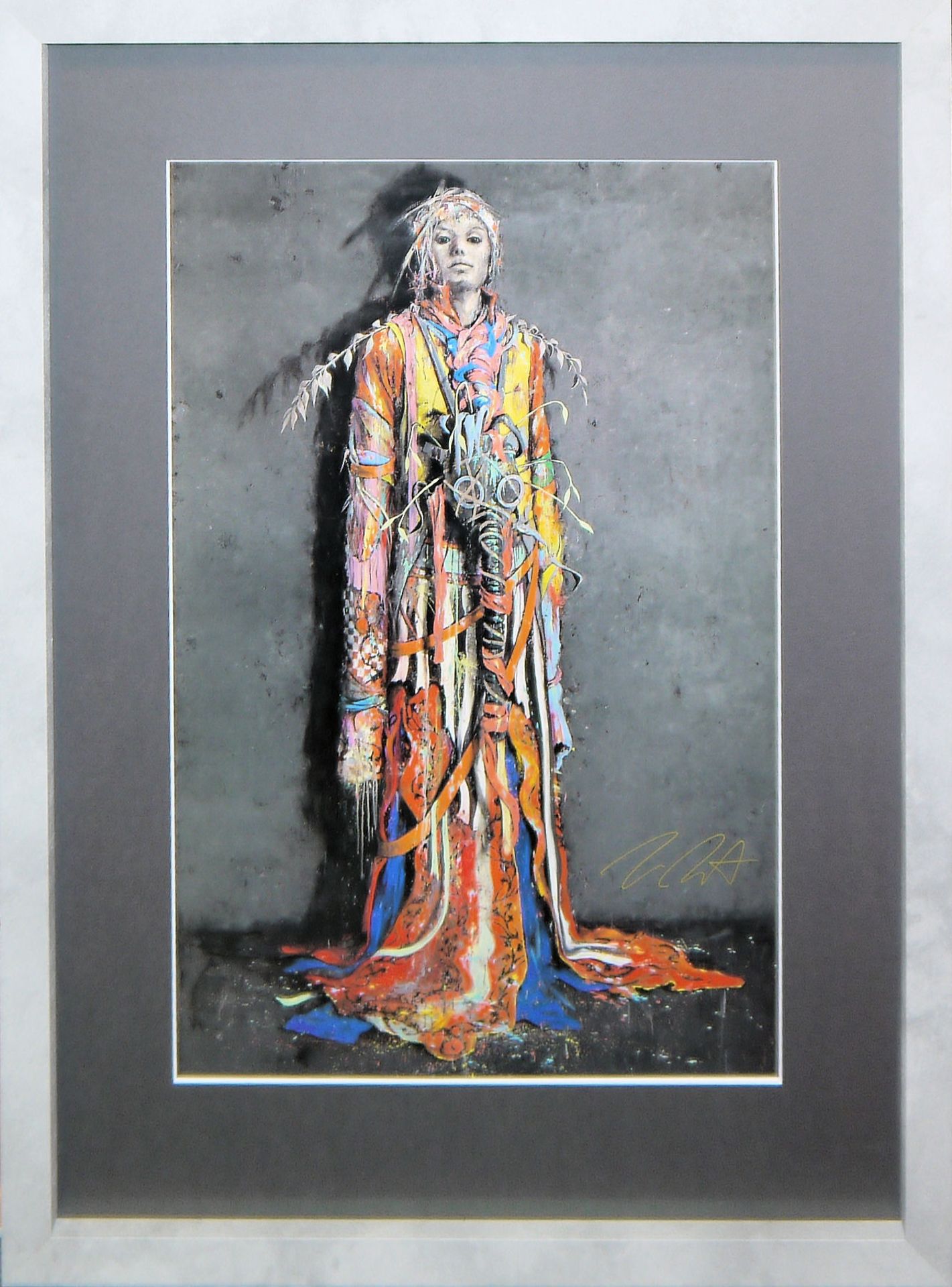Jonas Burgert, "Haltstand" / "Schergen" / "Ich sticht", 3 signierte Farboffsetlithographien, galeri