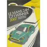 Aston Martin, Le Mans 24h GT1 Winner 2007, Serigraphie, drei Plakate