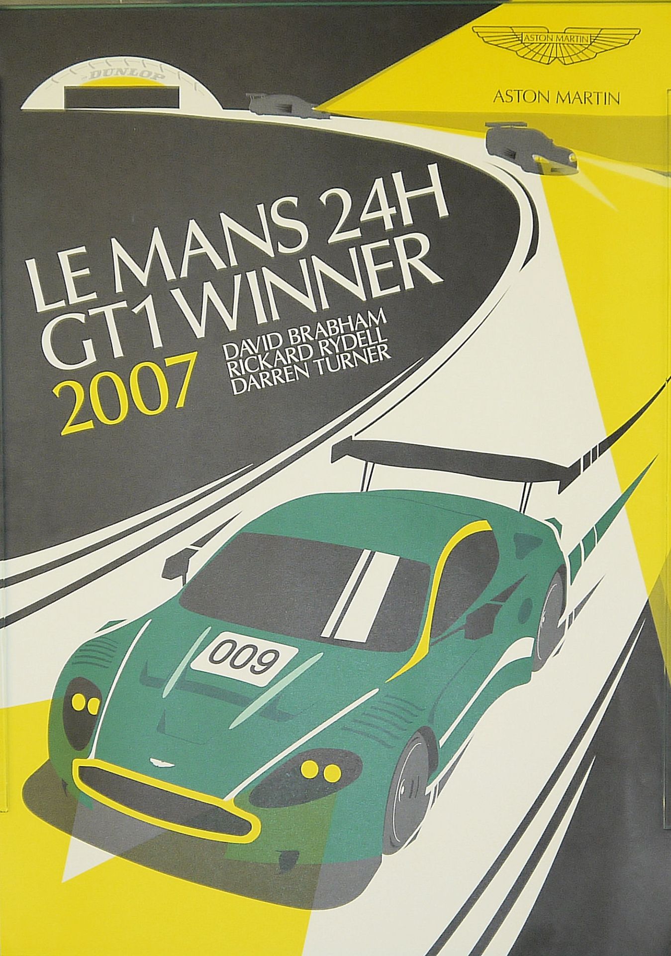 Aston Martin, Le Mans 24h GT1 Winner 2007, Serigraphie, drei Plakate