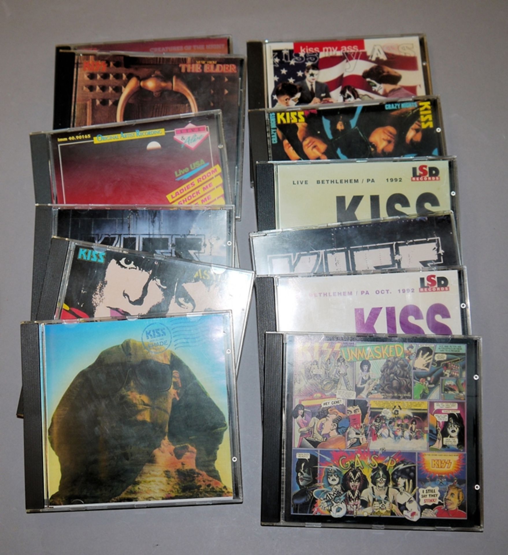 Sammlung Memorabilia der Rockmusik: 100 Tickets internationaler Bands und 21 Alben der Band "Kiss" - Bild 5 aus 6