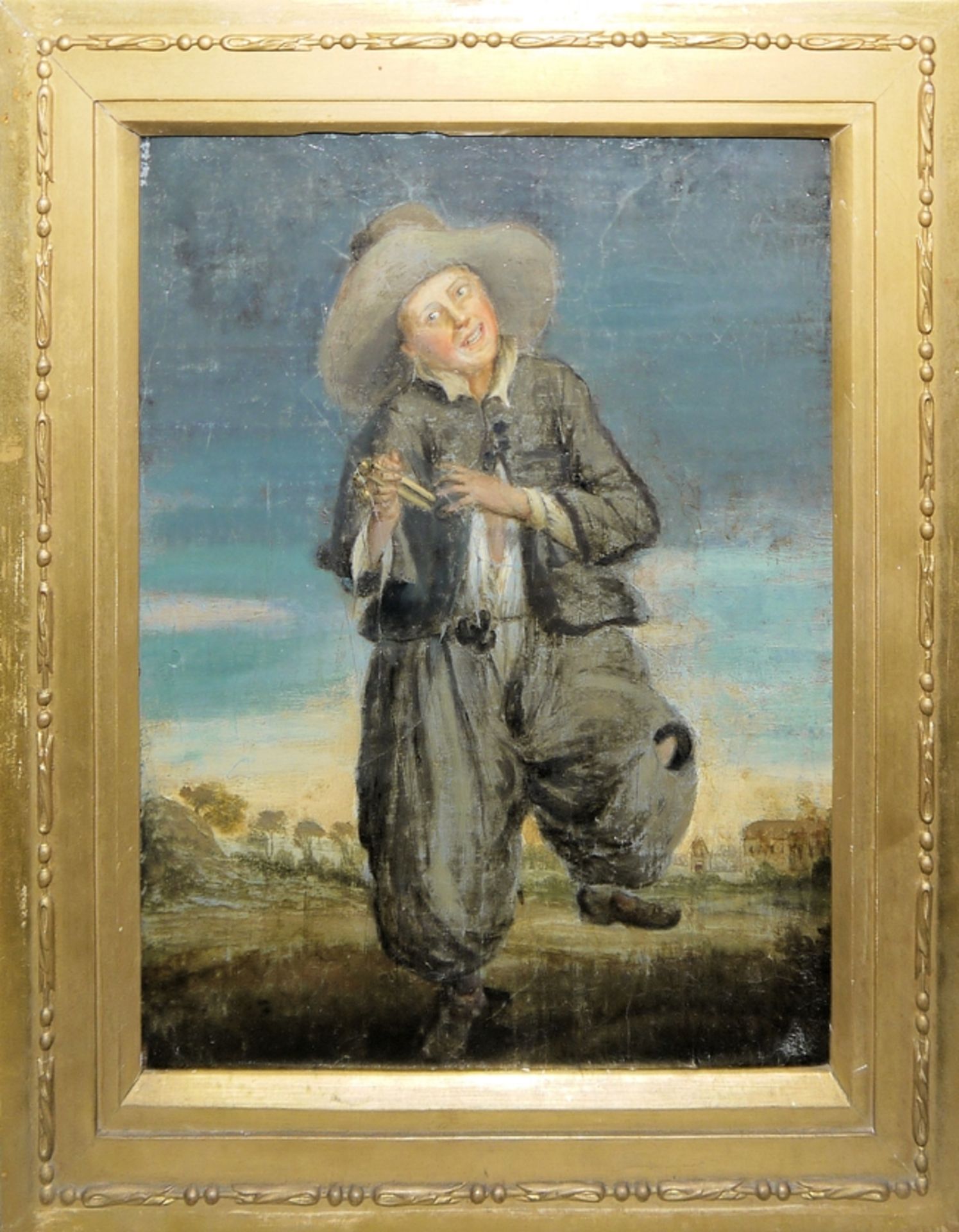 Jacob Toorenvliet zugeschr. / Umkreis, Tänzer, Ölgemälde um 1680, gerahmt
