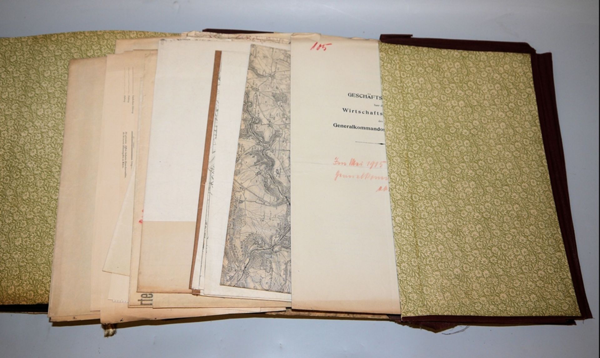 Großes militärisches Album 1914-18, u.a. mit Fotografien, Postkarten, Gefechtskarten u. Dokumenten - Bild 10 aus 10