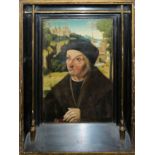 Altmeister, in der Art des Bartholomaeus Bruyn / Nachfolge, Porträt eines vornehmen Herrn, Ölgemäld