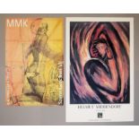 Sigmar Polke, "Szenewechsel VI" , signiertes Plakat von 1995 & Helmut Middendorf, Plakat/ Stockholm