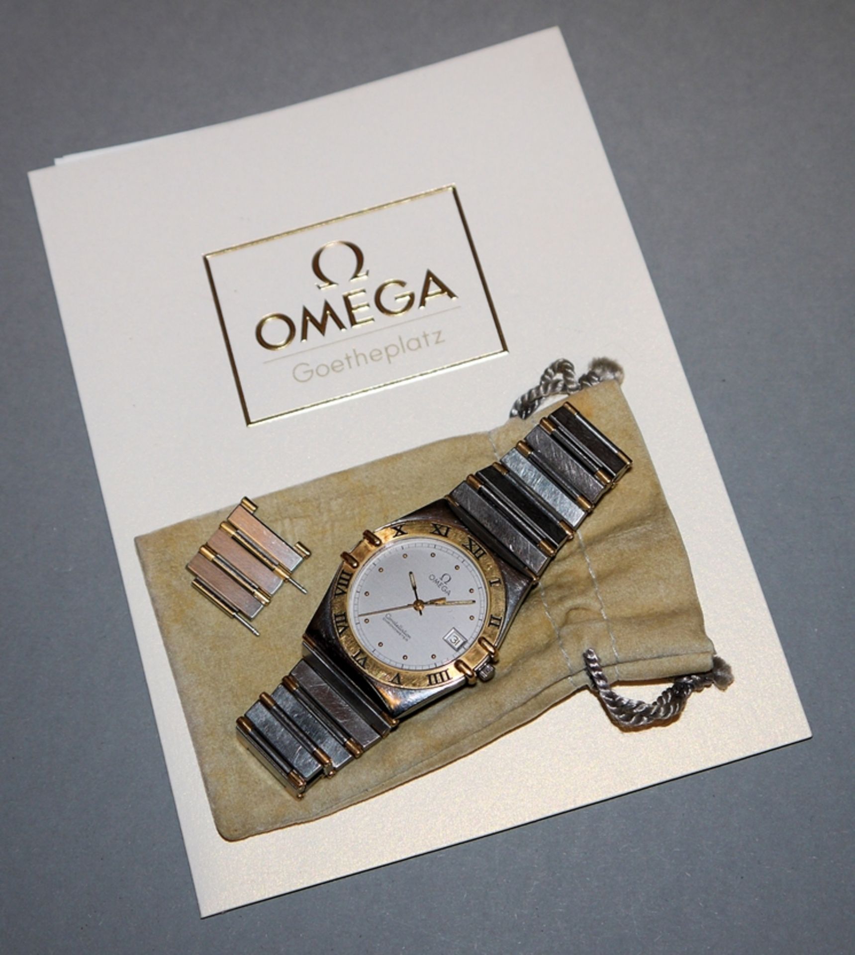 HAU Omega Constellation Quartz Edelstahl/Gold